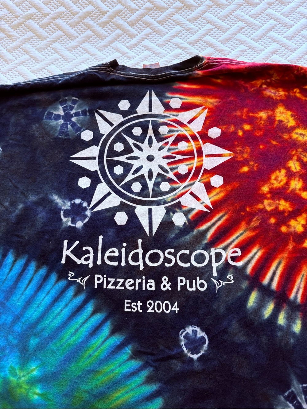 Kaleidoscope Pizzeria & Pub Medford, Oregon Tie Dye T-Shirt Size 2XL